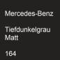 Preview: Mercedes-Benz, Tiefdunkelgrau Matt, 164.